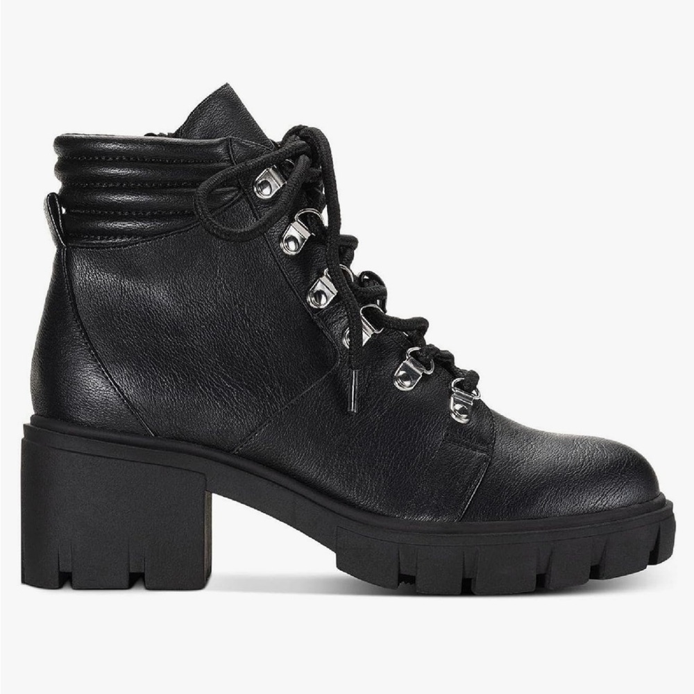 Sun Stone Ruthee Lug Sole Black Booties  9M